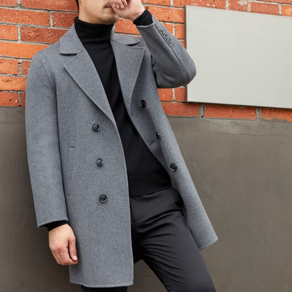 Amazon.com: ZUIAI Winter Coat Men's Reversible Coat Long Warm