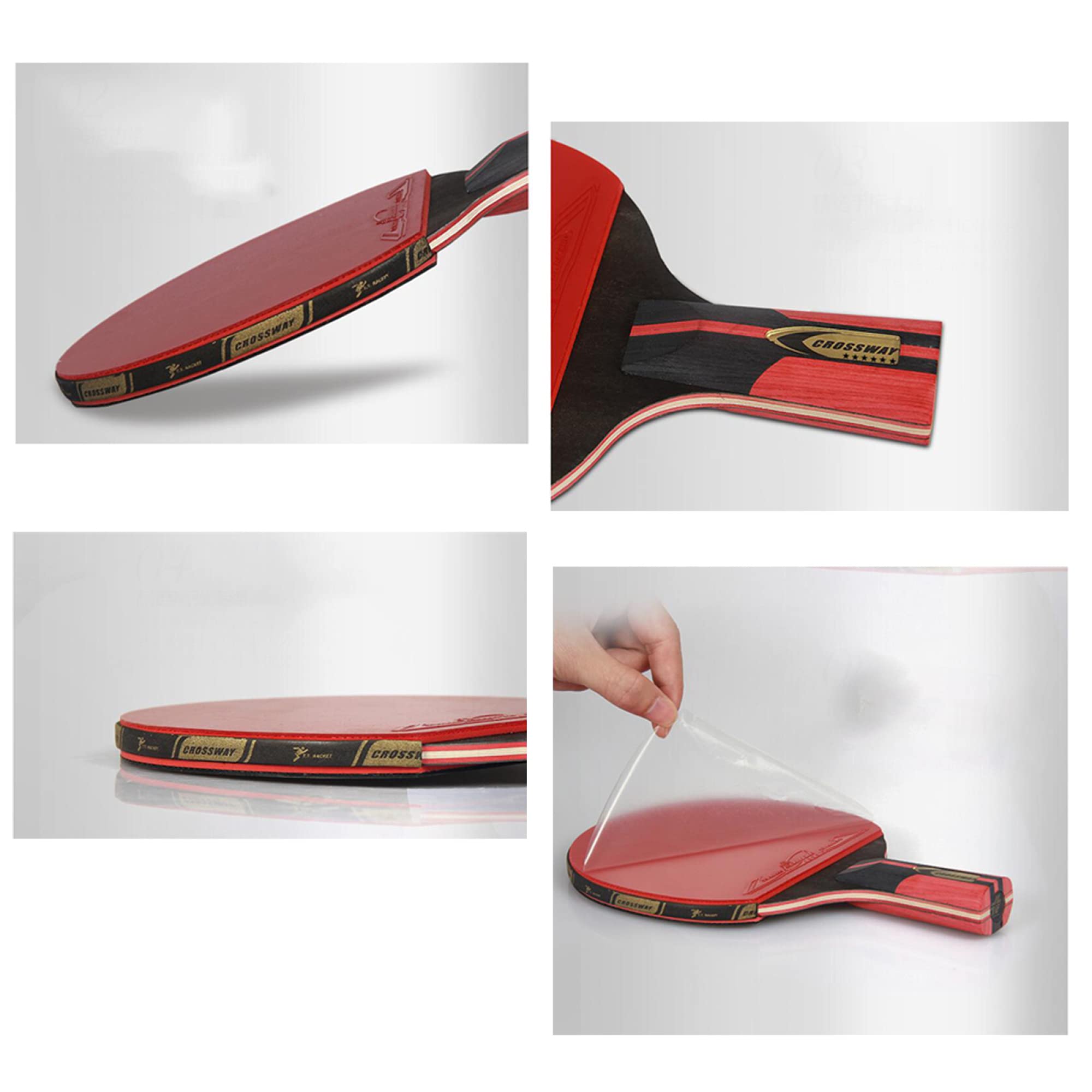 Racchetta da Ping Pong, Racchetta Professionale(Short Handle)