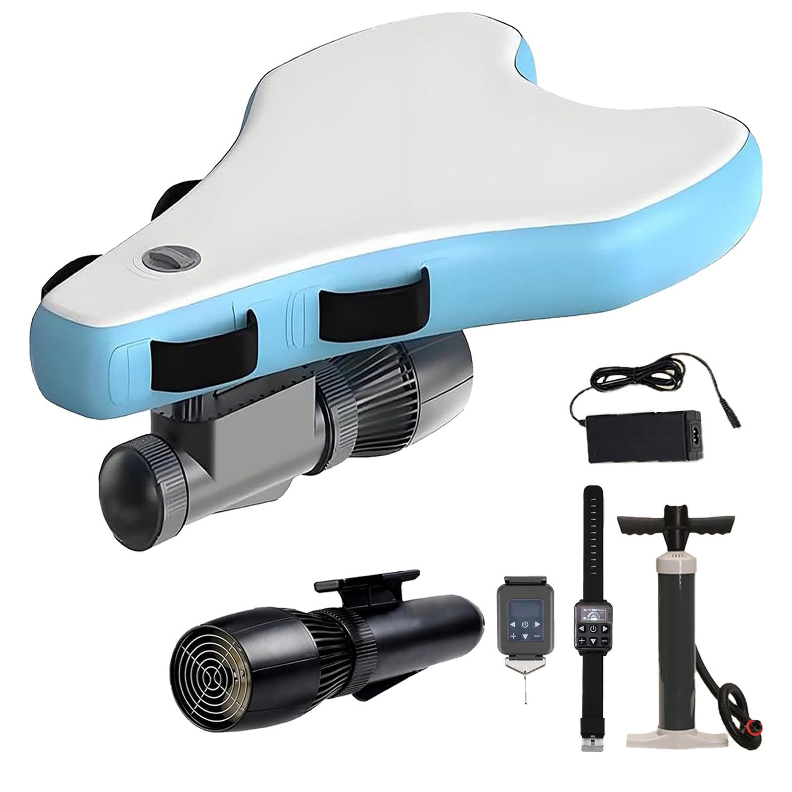 GYKOZY 500W Underwater Scooter Bodyboard Kit for Summers Water Activities Bodyboard,Reaches 10km/h,Easy To Install