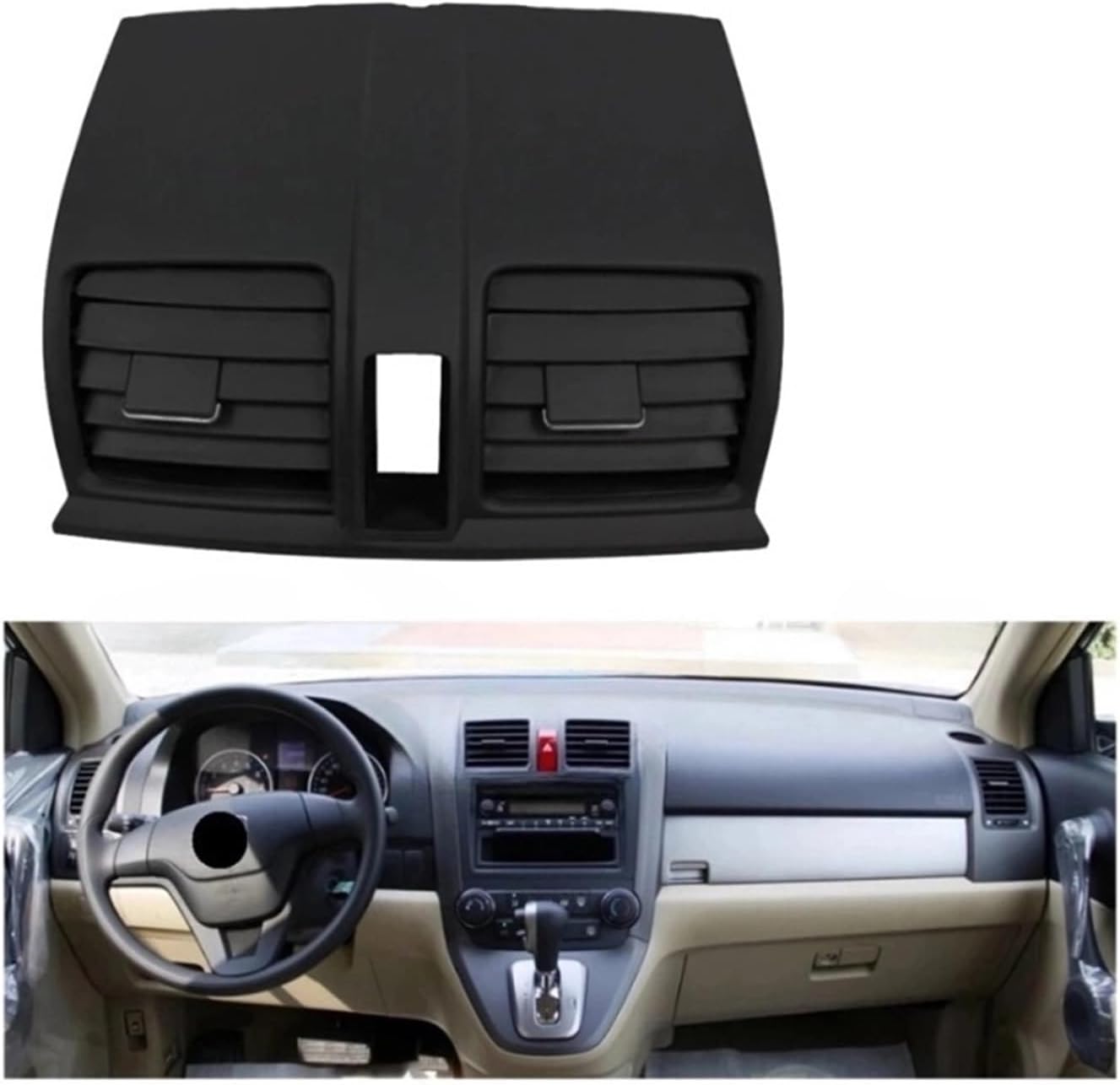 Car Air Conditioning Vent Control，Compatible With Honda CRV 2007-2011 Workbench Air Conditioning Outlet Instrument Panel Air Outlet Frame(A)