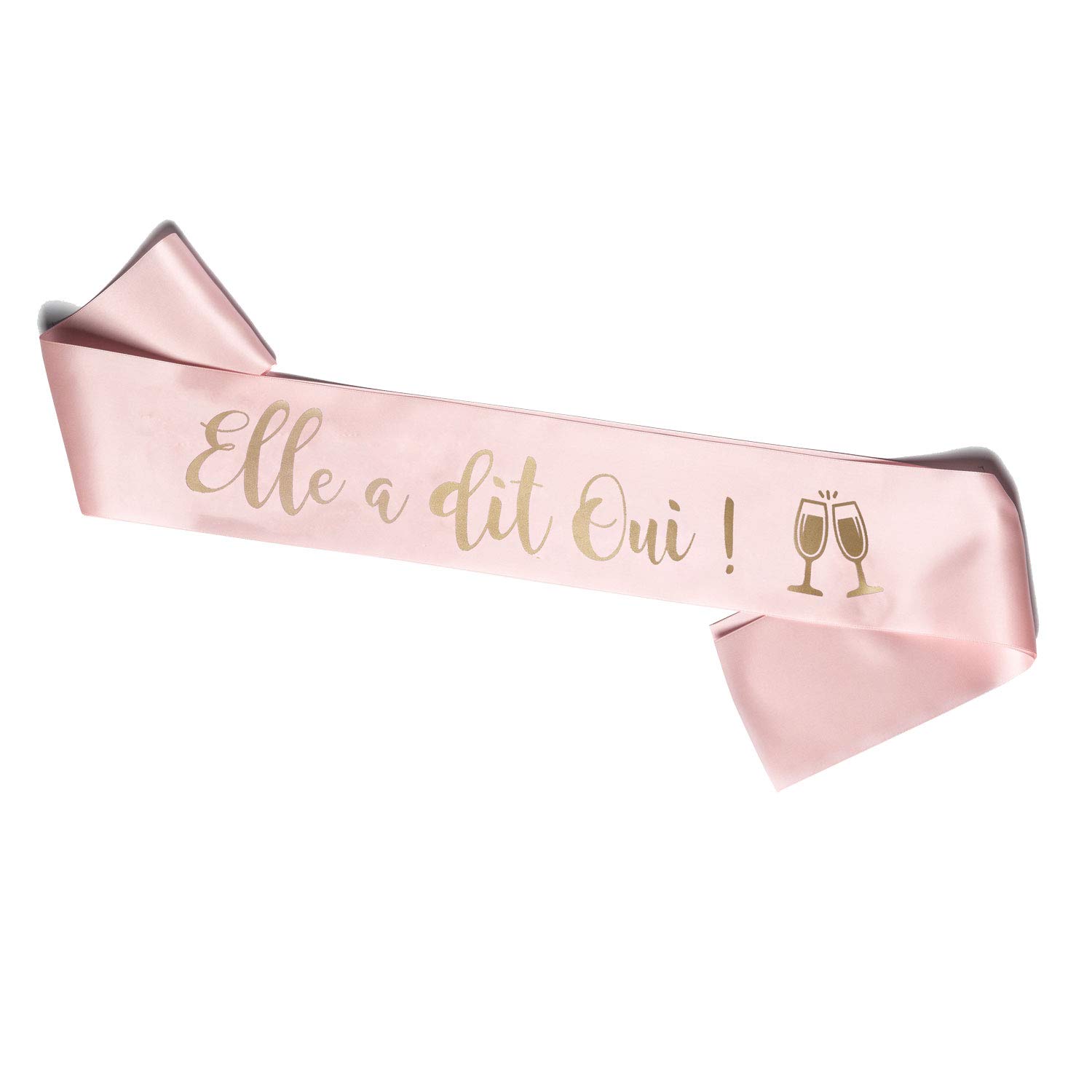 OLILLY - 6 Echarpes pour un EVJF Réussi - Fêter le mariage entre amies - 1 Echarpe Future Mariée Blanche + 5 Echarpes Elle a dit Oui Rose !