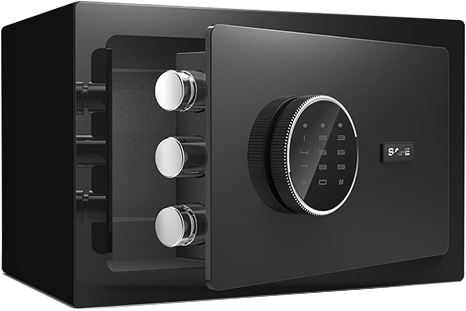 Safe-Electronic Password Security All-Steel Anti-Theft Office safes, Smart Alarms/Black / 31cm×20cm×20cm strongbox