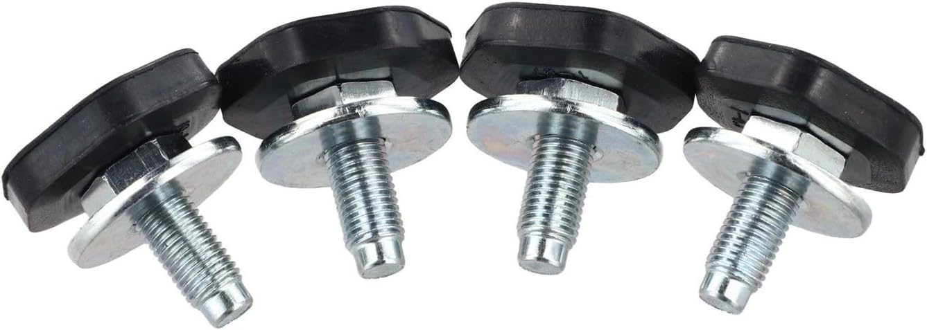 Washing Machine Anti Vibration Pads, Drum Washer Feet with M10 Thread, Heavy Duty Rubber Leveling Legs for Front Load Laundry Appliances, Shock