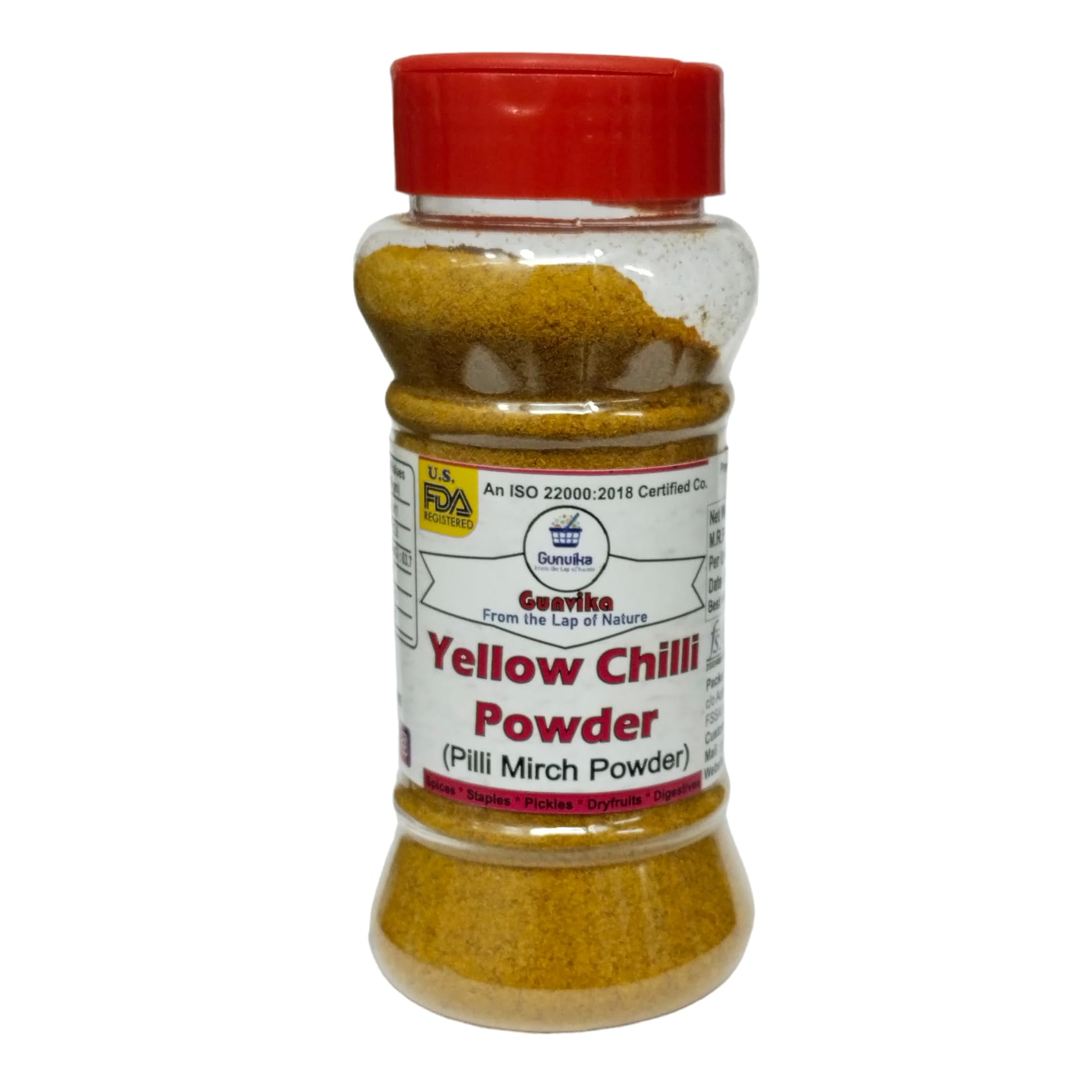 Gunvika Yellow Chilli Powder | Peeli Mirch kutty with Natural Oils | Zero added Colours, Fillers, Additives | Vibrant Yellow Colour | Vegan | Aromatic - 100 gm (B0D8JKWKWV) Amazon Price History, Amazon Price Tracker