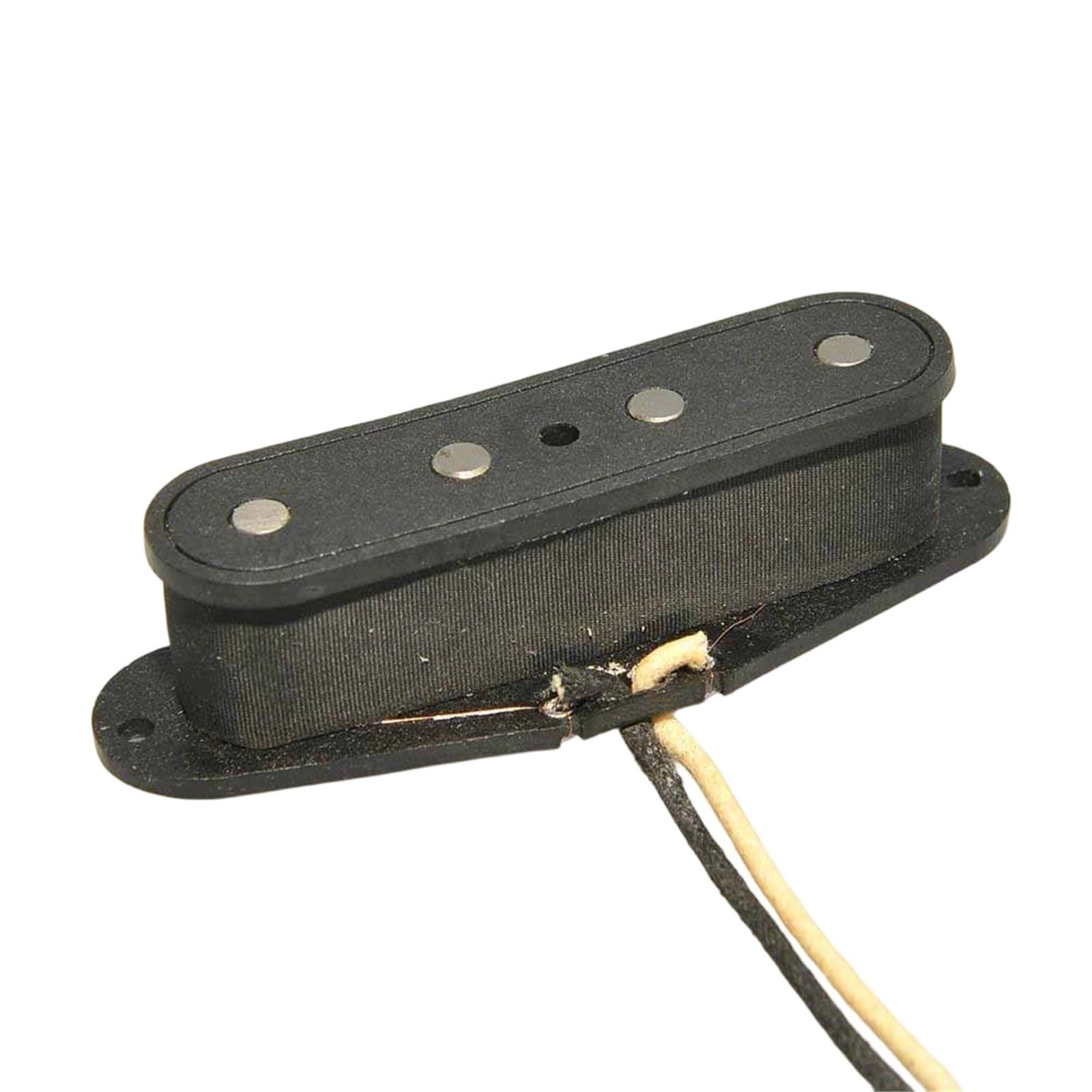 Pastillas De Guitarra Eléctrica Pastilla De Bobina Simple Para Bajo TL De 4 Cuerdas | Bobina de fibra magnética Alnico 5 para bajo TL negro