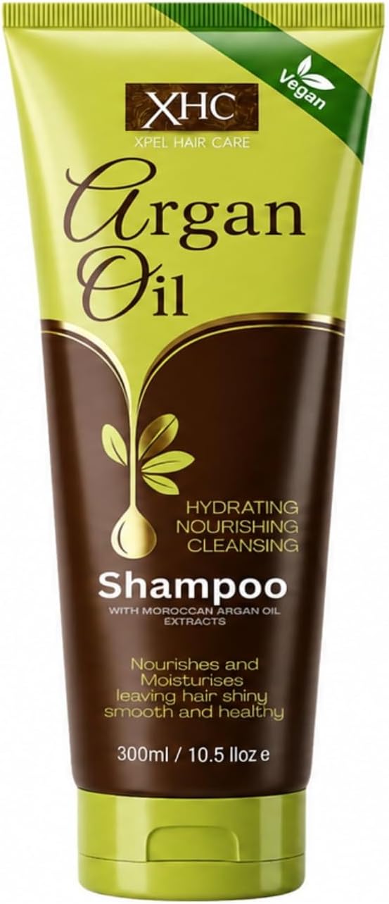 MOROCCAN ARGAN OIL SHAMPOO with Argan Oil to nourish dull, Dry & Frizzy Hair, Moisturize, Soften, Strengthen & promote Hair Growth, Paraben Free, Vegan, Cruelty-Free, for Women & Men 300ml