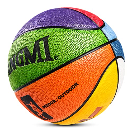 Kuangmi Bunter Straßen Basketball für Männer, Frauen, Jugendliche und Kinder, Größe 3 Cover