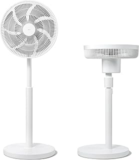 edir コードレス 扇風機 サーキュレーター 兼用 35cm BLDCモーター 上下左右自動首振り 風量12段階 13dB 静音 高さ調節可能 リモコン付き マグネット充電 省エネ 4種モード搭載 4種機能搭載 DCモーター リビングファン