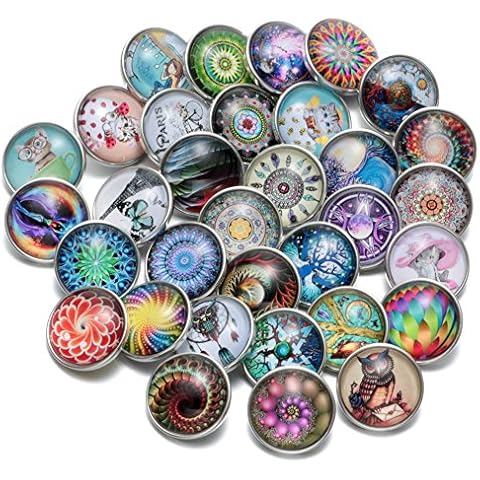 Lot de 10 boutons-pression Ginooars Cover