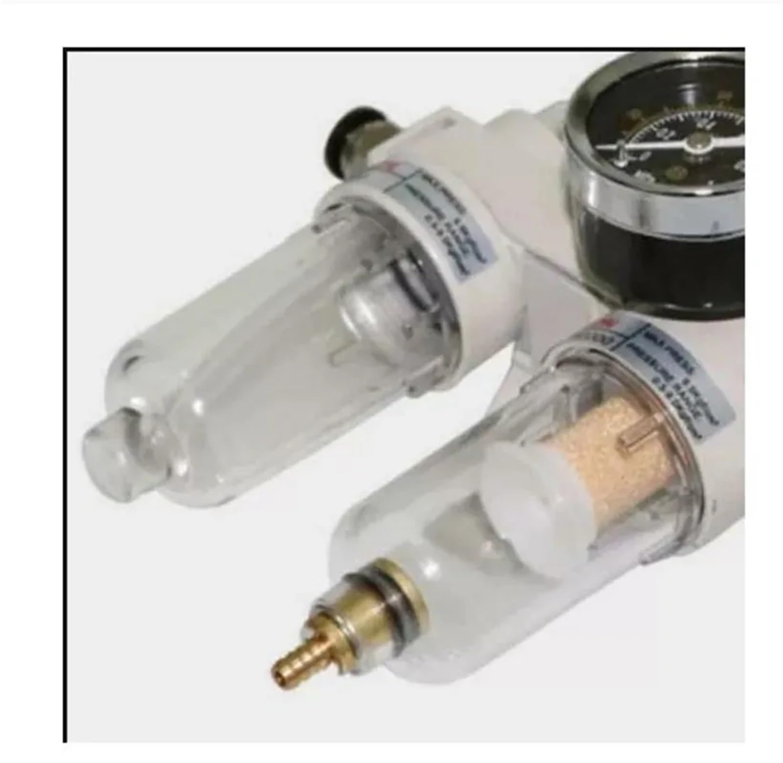 Regulador de filtro de compresor de aire, separador de agua y aceite, válvula Reguladora de filtro de trampa, medidor de presión de lubricador de drenaje automático, 1 ud.
