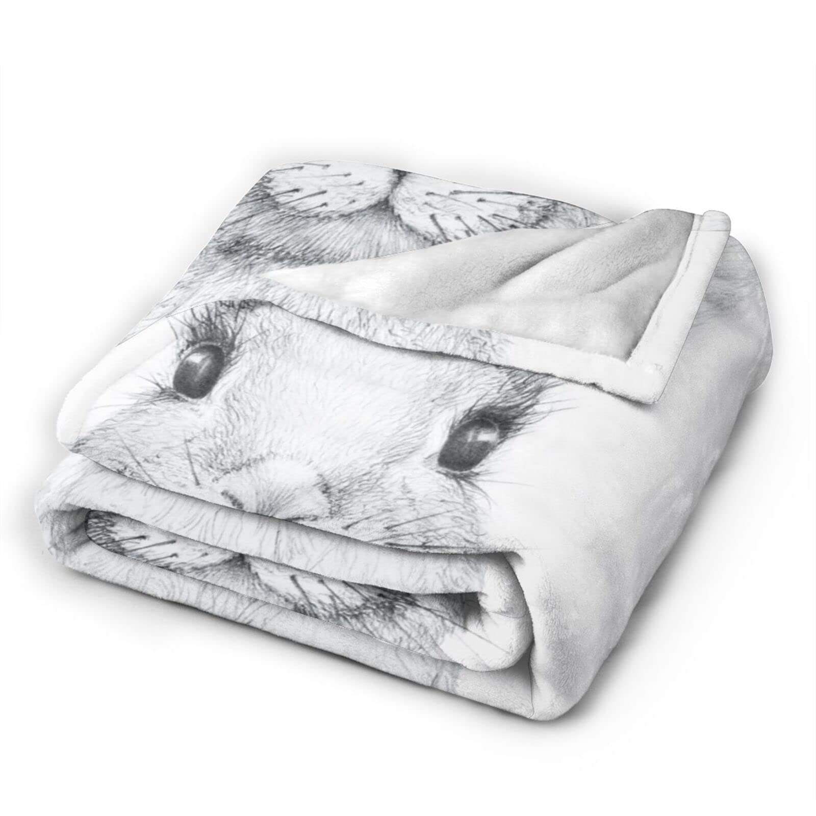 新品未使用　フランシュリッペ　うじゃうじゃうさぎ　毛布 Amazon｜毛布 うさぎ 兎 ウサギ 花 可愛い (1） ブランケット