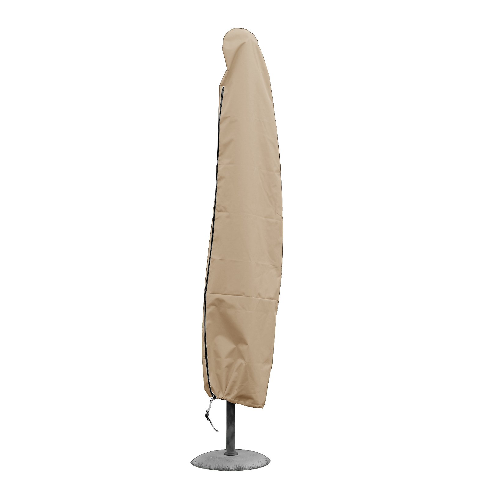 Housse pour parasol droit GREEN CLUB en polyester beige de 185 cm