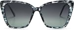 SOJOS Trendy Polarized Sunglasses For Women Retro Womens Oversized Square Cat Eye Sun Glasses UV Protection SJ2206