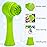 Beomeen Face Brush 2 in 1, Silicone Facial Cleansing Exfoliating Brush Soft Bristles Pore Deep Cleansing Manual Dual Face Wash Scrub Brush for Massaging, Makeup Skincare Removal, Fluorescent Green