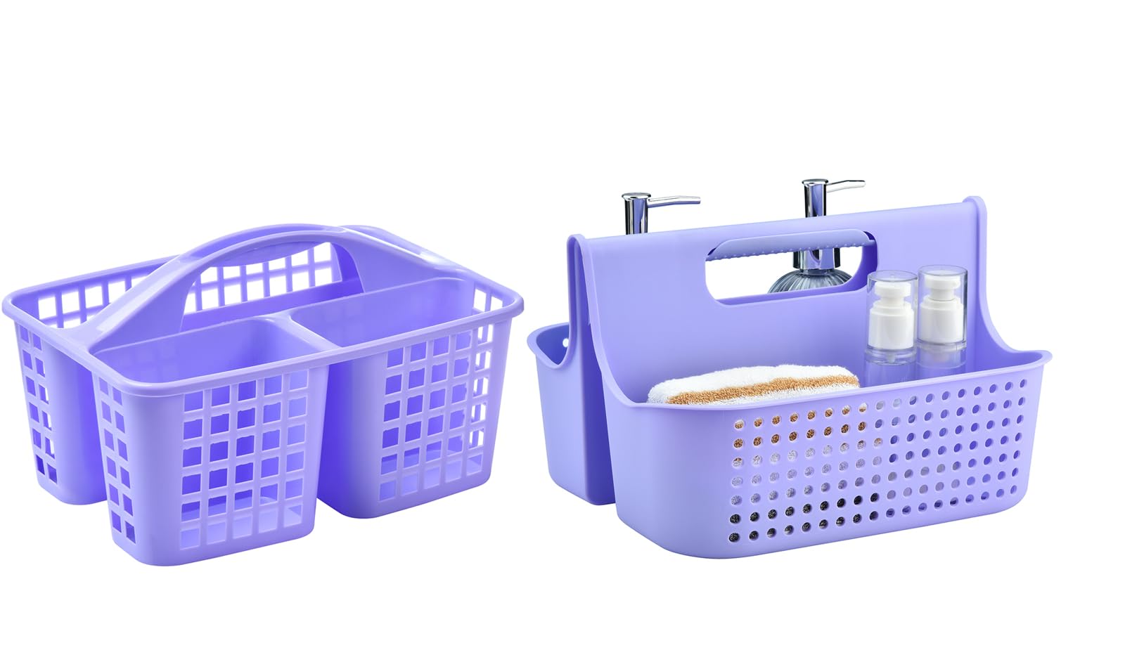 ALINK Portable Plastic Shower Caddy Basket Large Cleaning Supply Caddy Organizer Storage Tote with Handle for Bathroom College