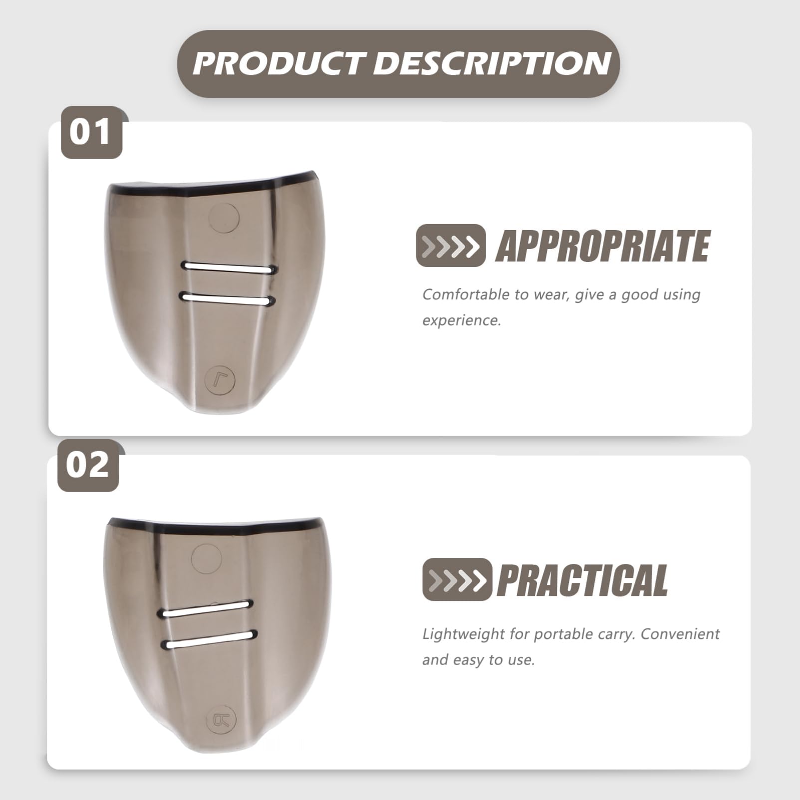 SEWACC 2Paires Protection pour Lunettes Latérales Amovibles Tpu pour Lunettes de Sécurité Protection les Éclaboussures Confortables et Légères Marron Foncé