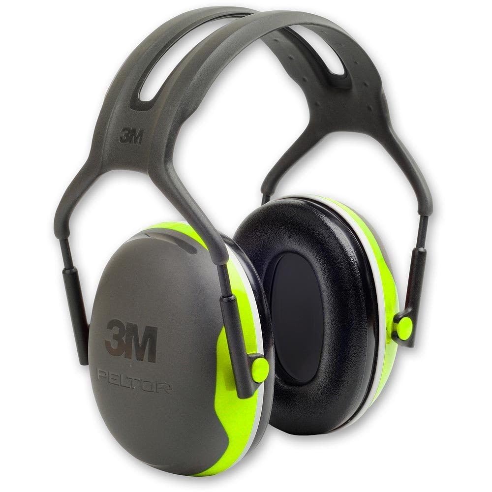 3M PELTOR X Ear defenders Headband Black W/Green Industrial