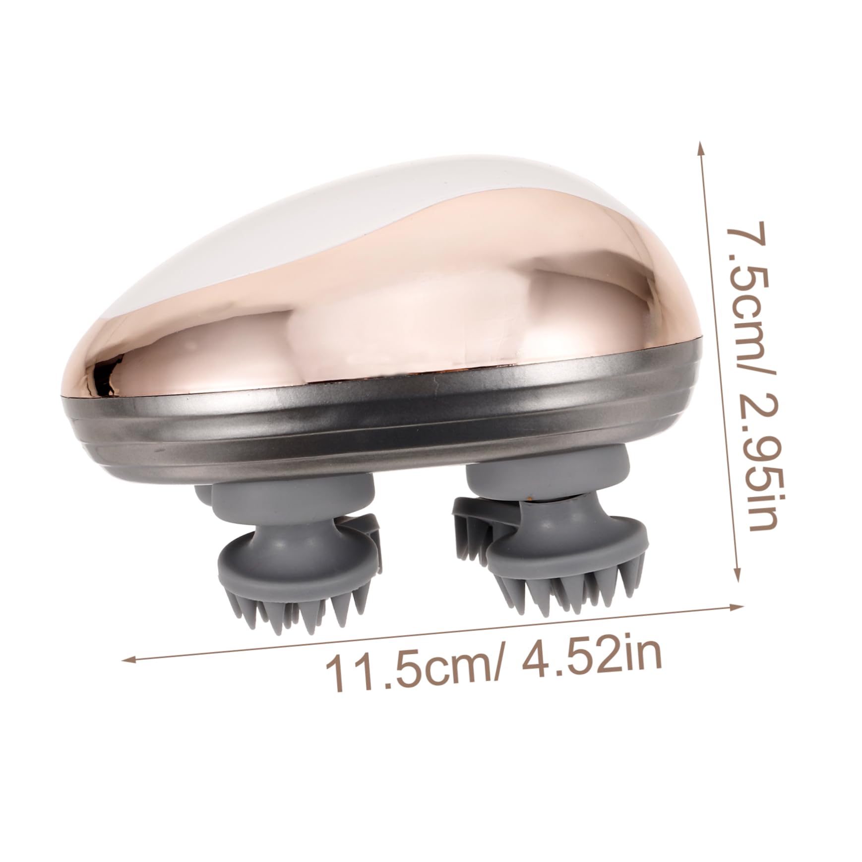 Mipcase Mini Masajeador de Cuero Cabelludo Recargable Portátil, Ligero y Resistente al Agua Batería 1150mah para Uso en Casa Aire Libre