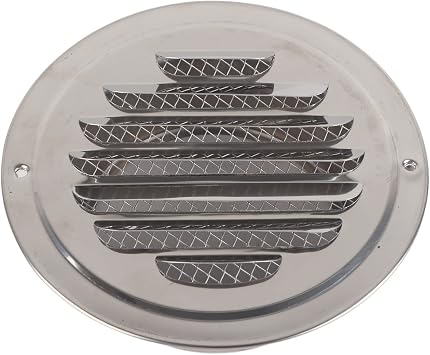 BORDSTRACT Stainless Steel Air Vents, Round Decorative Exterior Wall Flush Air Vents, Grille Ventilation Cover Outlest Vent