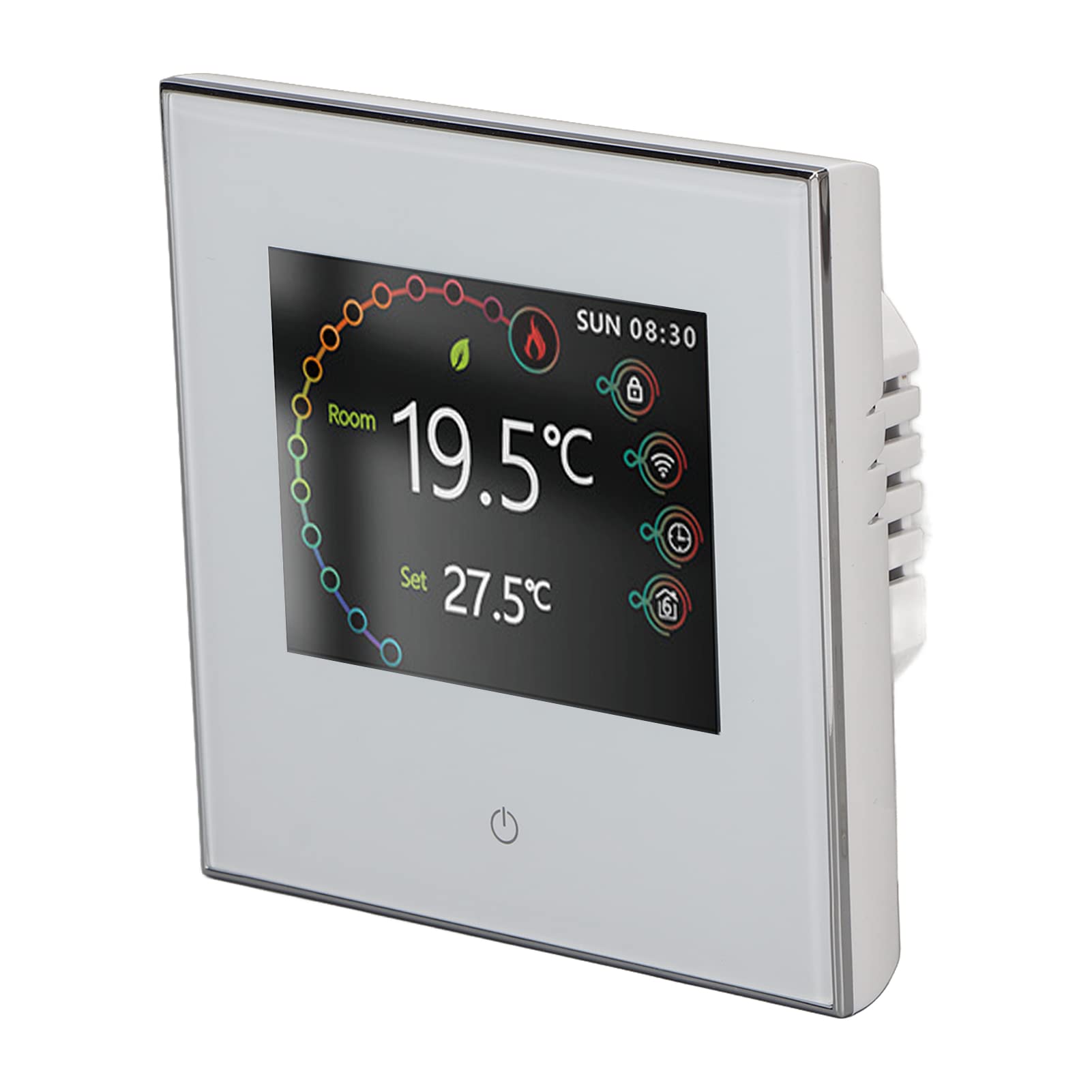 Inteligentny termostat bezprzewodowy ekran dotykowy Wi -Fi Dokładna kontrola temperatury dla Home Office ABS Materiał Energia Termostat oszczędności