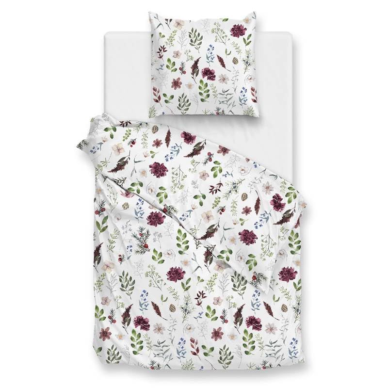 Housse de couette flanelle 140x200 blanche Zo!Home Celeste parure lit 1 personne