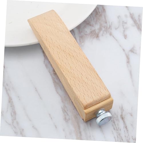 Miniatura 4 de VILLCASE Bloque de retención de papel de lija de madera, herramienta de pulido triangular para manualidades, diseño de inserción de papel de lija