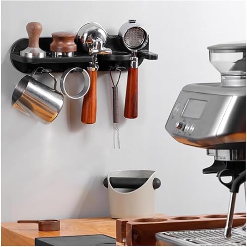 Miniatura 8 de Portafiltros de café para montaje en pared, estantes flotantes de pared que ahorran espacio, organizador de estación de café, herramientas de