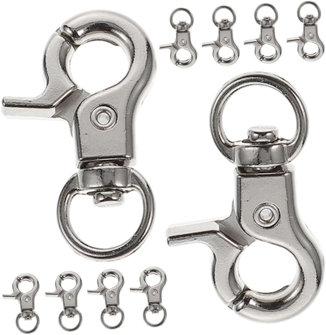 Gogogmee 10pcs DIY Bag Making Supplies Swivel Snap Hooks Zinc Alloy Hooks Buckles