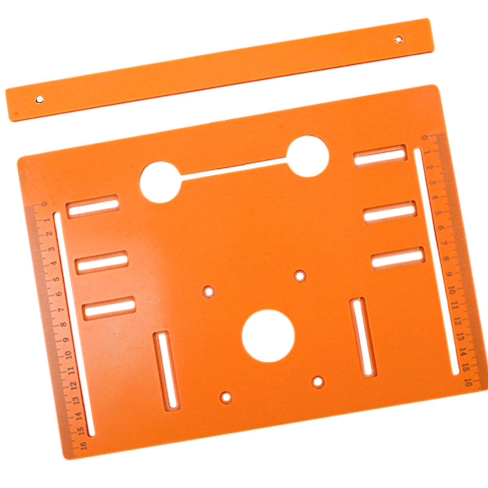 Measuring Guide Base Plate Set with Slot Cutting and Guide Piece for Woodworking Board Alignment Tasks Slot Cutting Plate Woodworking Board Measuring Ruler Alignment Tool Repeatable Setup