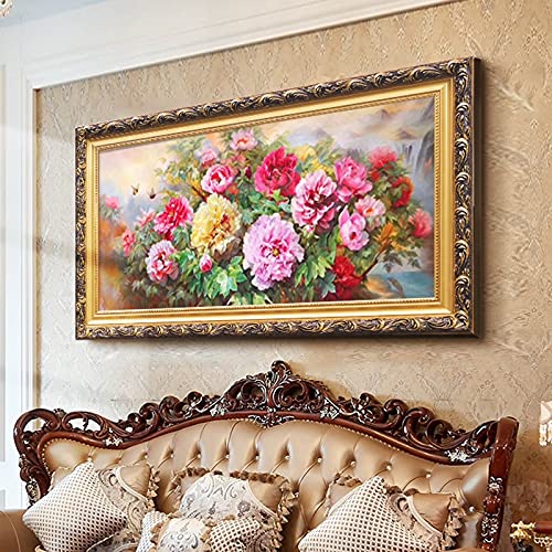 Peinture diamant 5d complet pour sublimer votre salon avec une pivoine