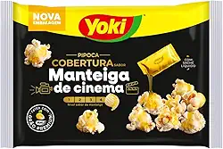Pipoca para Micro-Ondas com Sal Cobertura Manteiga Yoki Pacote 105g