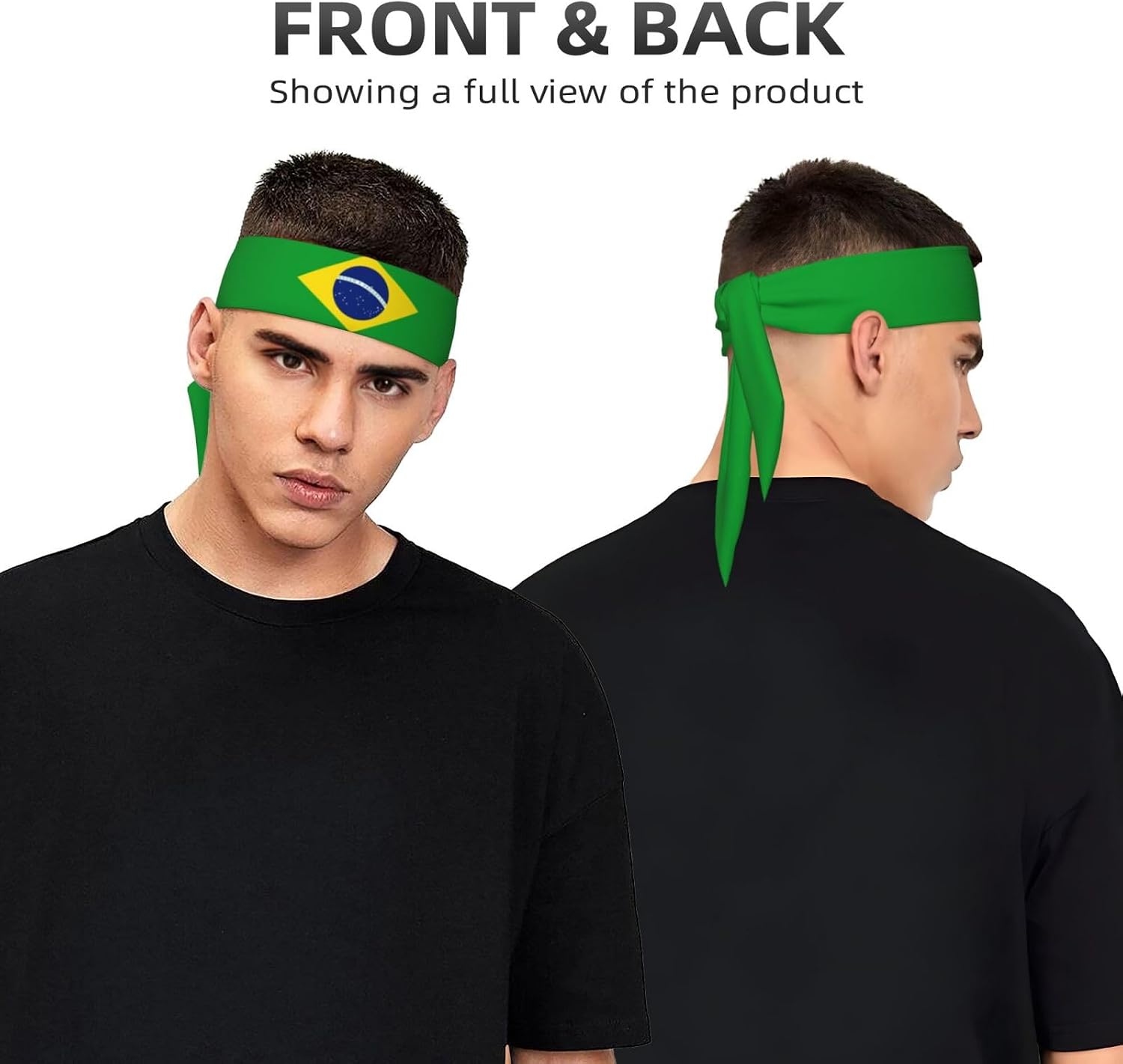 Cute Flag Sports Tie Headbands Women Men Patriotic Head Tie Sports Sweatbands Headbands for Workout Running Cycling