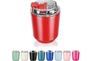 Kids Travel Coffee Mug - 10/14 oz Leak Proof Reusable Double Walled...