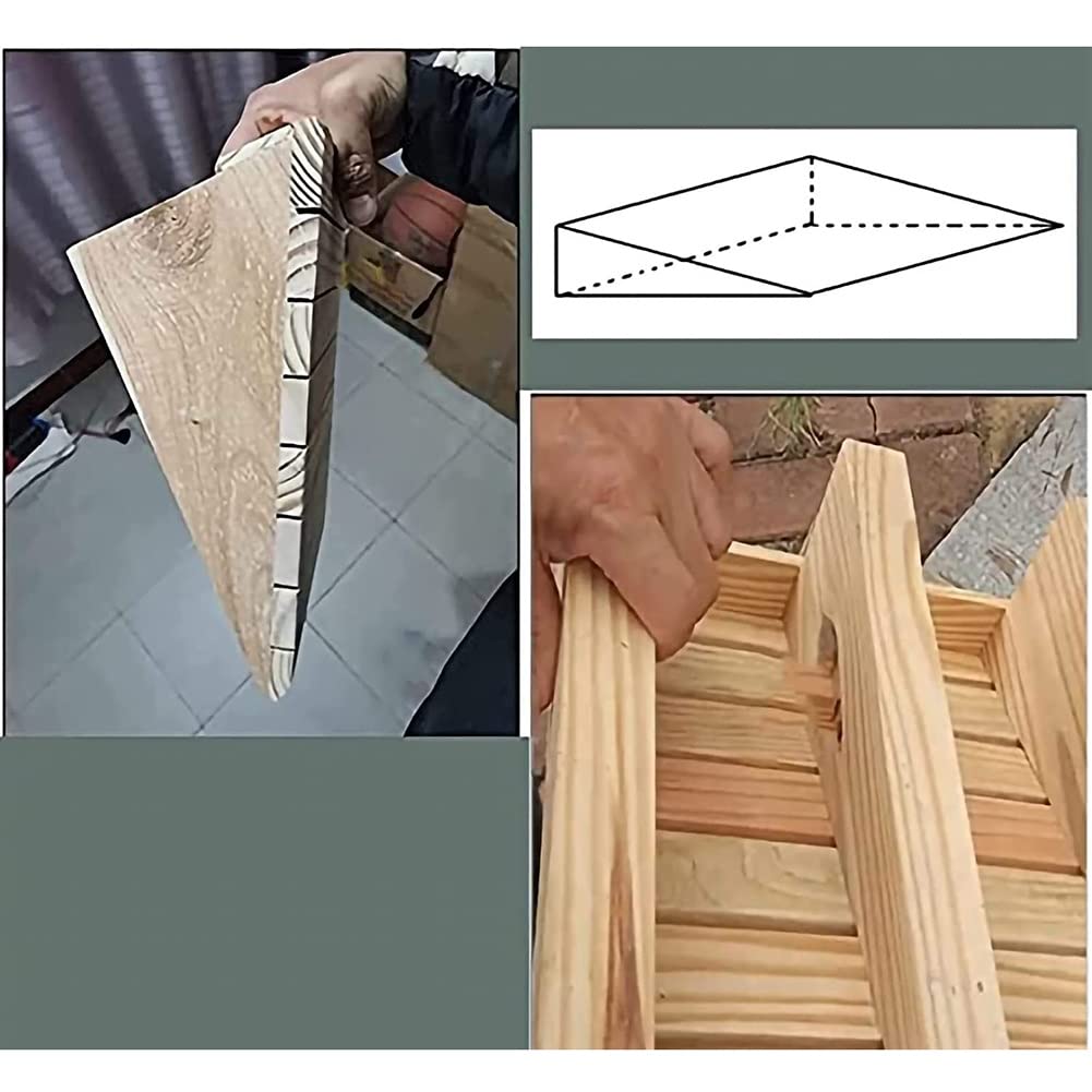 XXIOJUN Rampa De Umbral De Madera, Rampas De Bordillo Escalonadas para Exteriores, Pino Antideslizante No Asistido por Agua Cuesta Arriba, Rampa De Acceso para Carro De Silla De Ruedas (Color : Natur