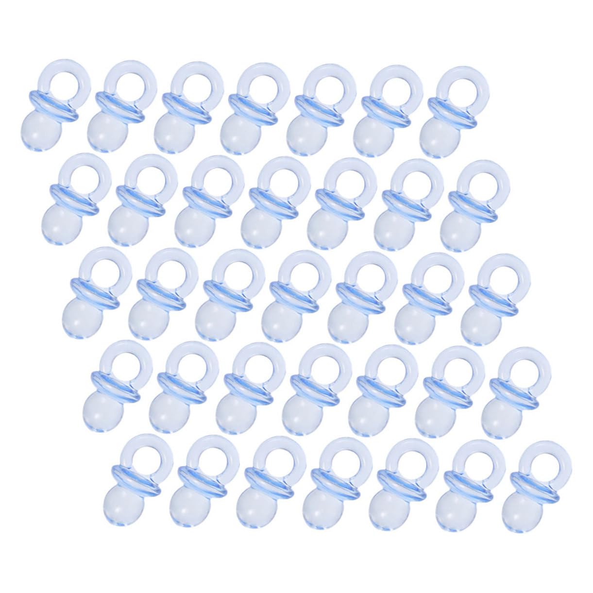 BIUDECO Baby Shower Pin The Pacifier Game 150pcs Small Acrylic Pacifiers Party Favor Bags for Boys and Girls Baby Shower Favors