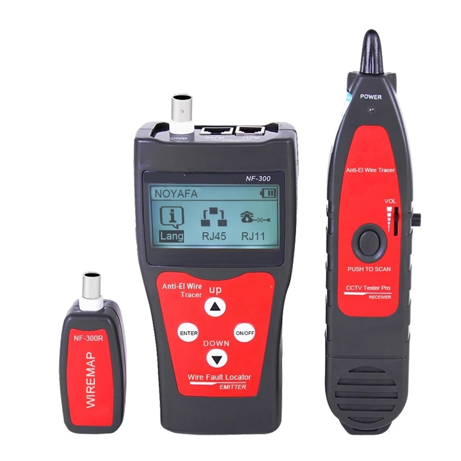 Tester kabli sieciowych, Tester Kabli Sieciowych, Koncentryczny, Pomiar Długości RJ45 BNC, Lokalizator Przeciwzakłóceniowy, Moduł Monitorowania, dla kabla sieciowego