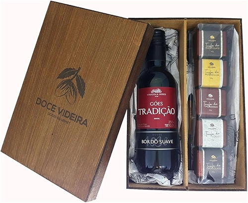 Caixa Vinho Chocolates, Presente Finos, Corporativo