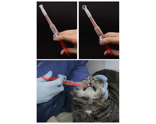 Foto 3 de 8 de ds. distinctive style Plastic Pet Pill Tablet Alimentador inyector Durable jeringas Medical Feeding Tool…