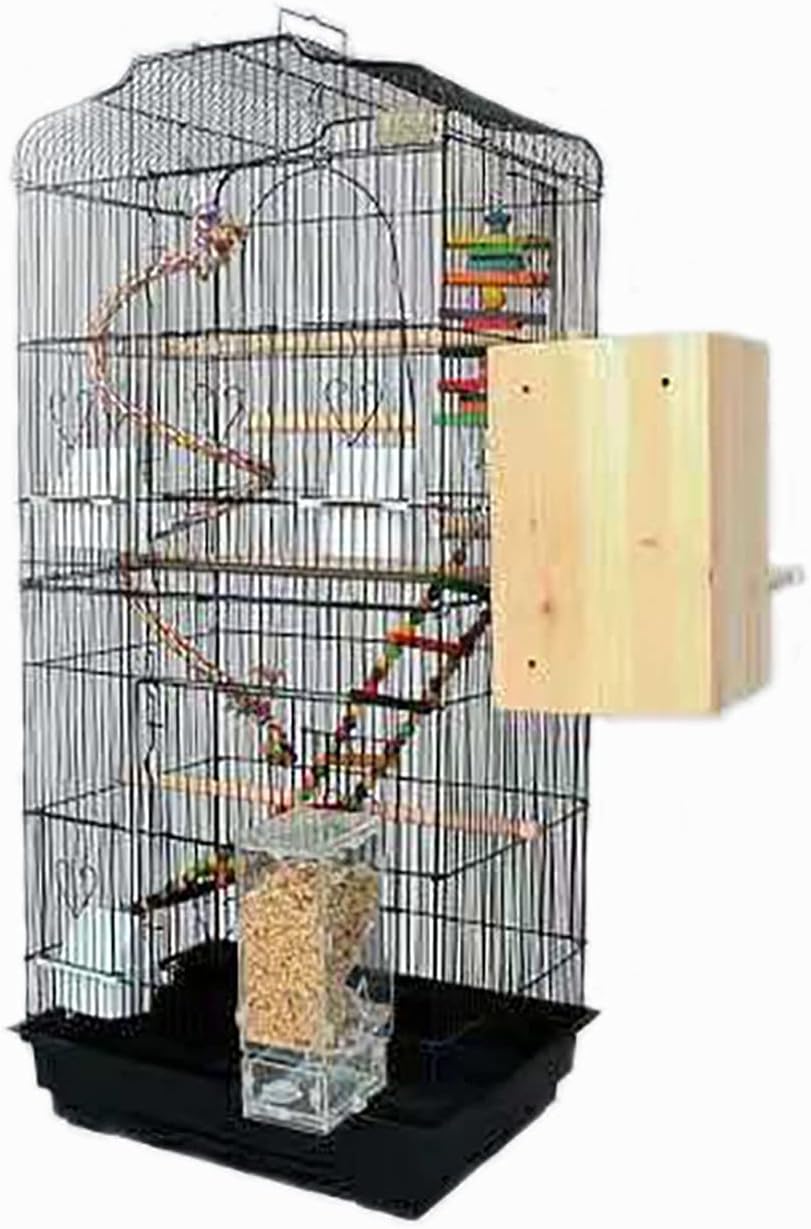 Curated visual reference: Picture Idea: Breeding Cage New Large Luxury Villa Parrot Cage Black Phoenix