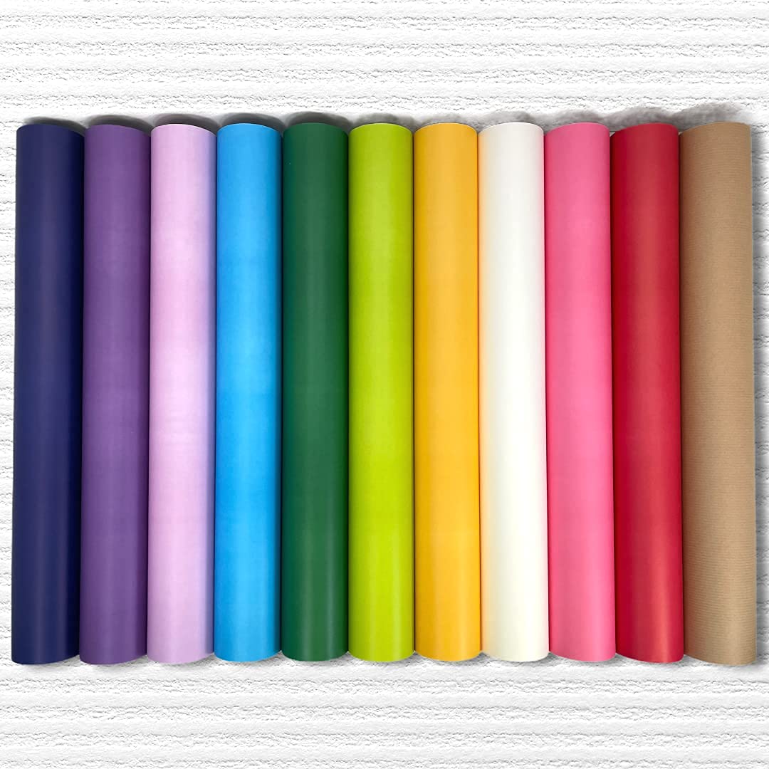 Papier typu kraft 50 m x 70 cm, papier do pakowania, rolka papieru typu kraft, opakowanie na prezent, ryflowany papier typu kraft (brązowy), grubość 70 g/m²