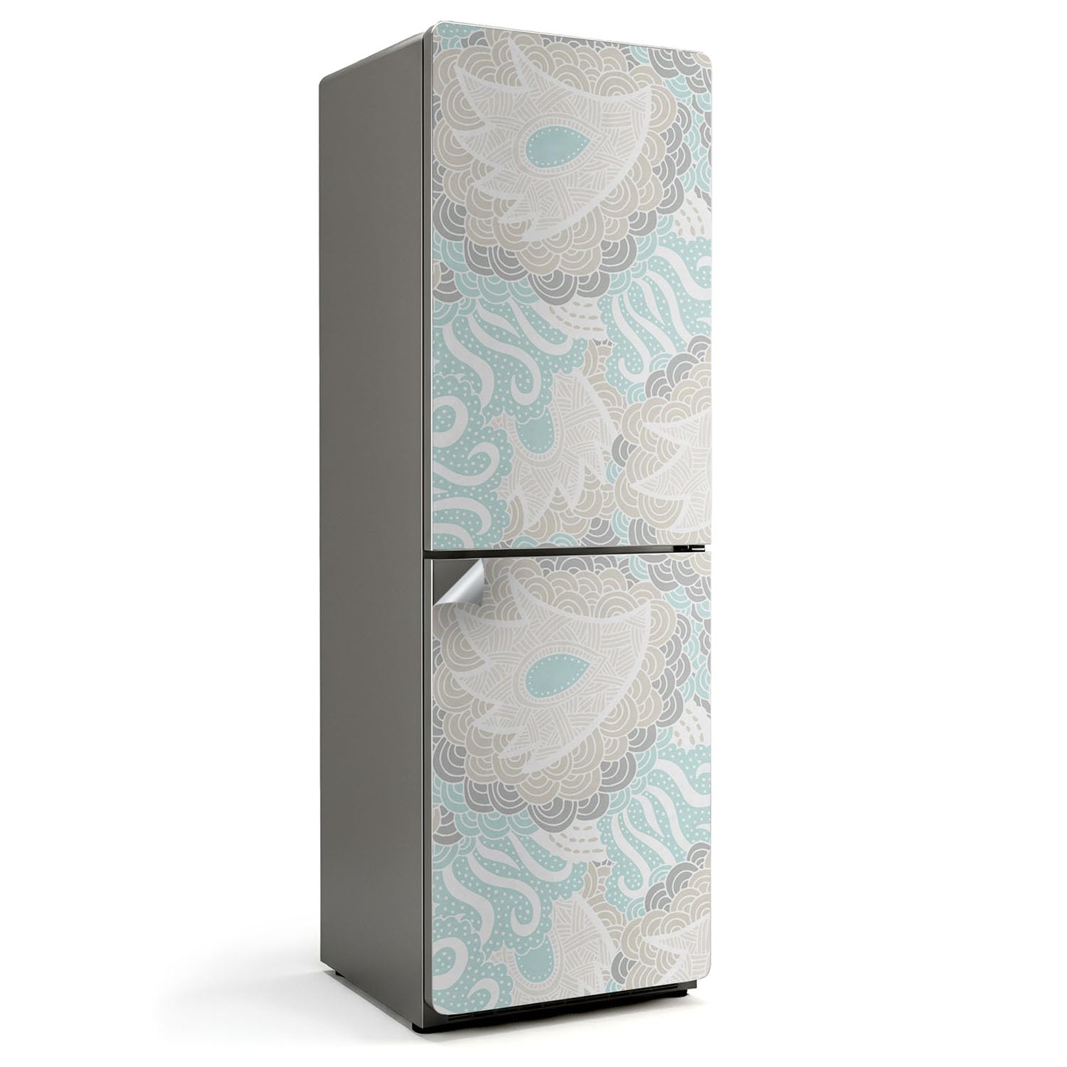 Sticker frigo 60x190 cm pour masquer les rayures et imperfections