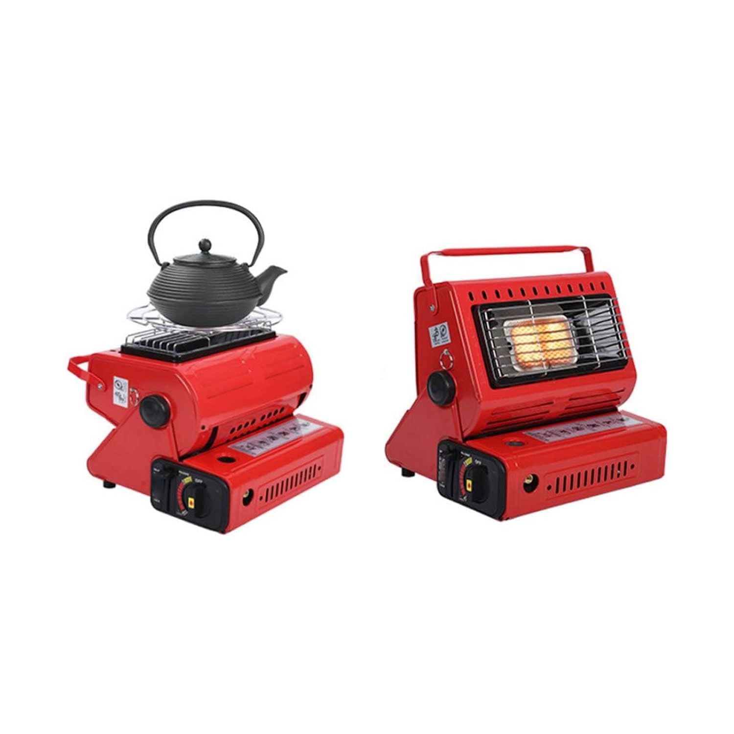 Stufa a Gas da Esterno, Mini Stufa a Gas Portatile da 1,3 kW, Temperatura Regolabile, per Viaggi, Campeggio, roulotte, Pesca, casa