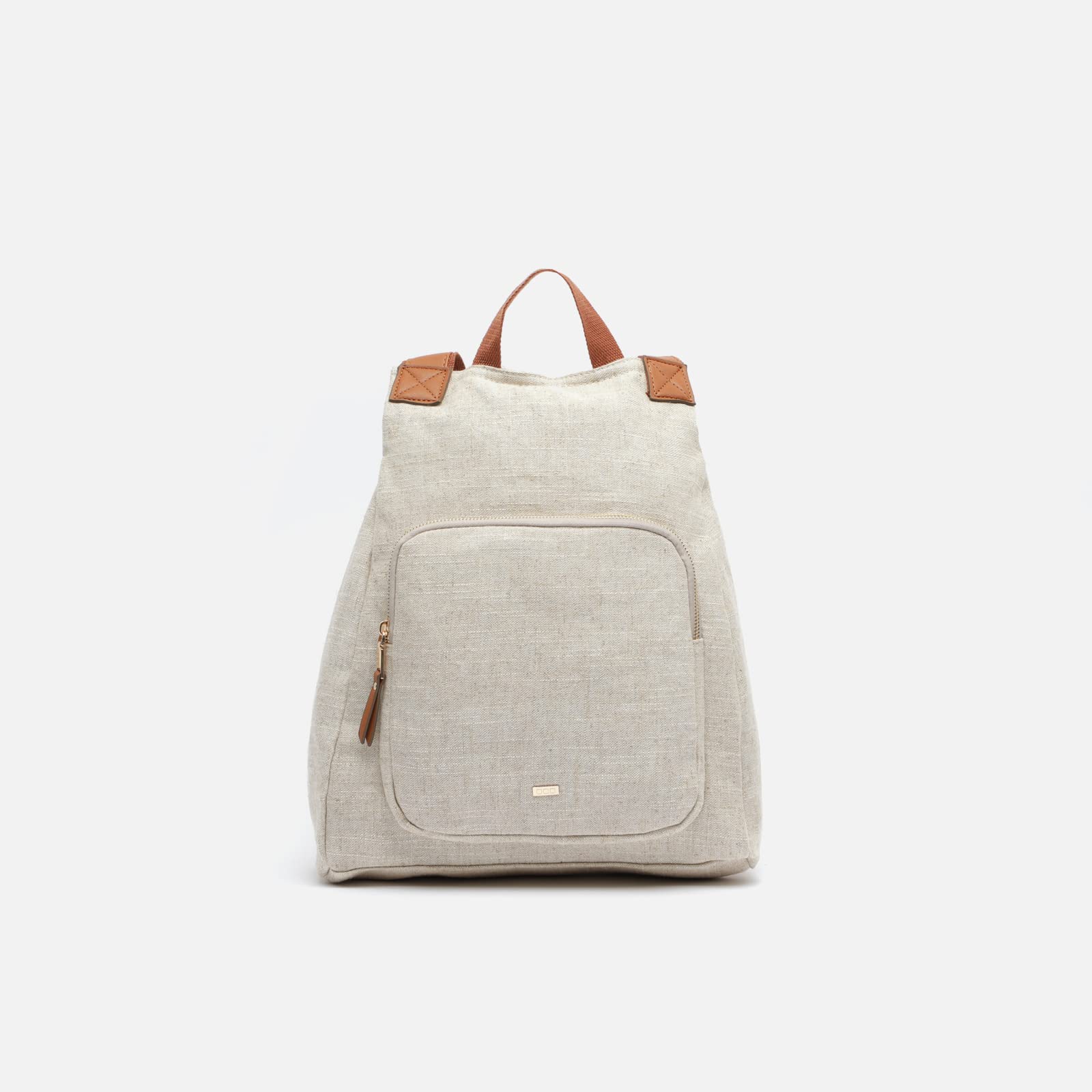 MISAKO Kursi mochila antirrobo de tela Mujer - Kursi Natural 41 X 32 X 12 cm