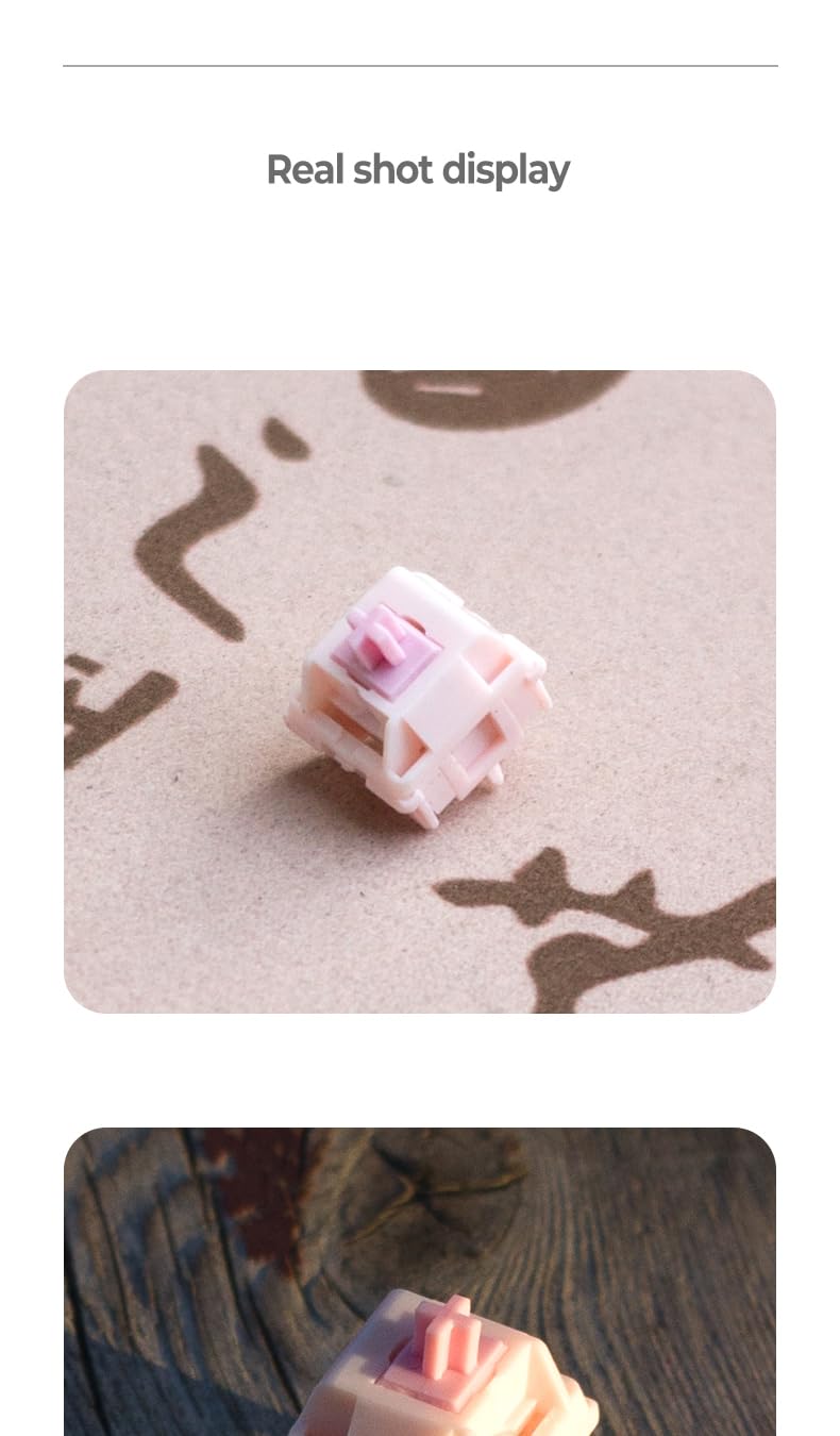 KPREPUBLIC Sarokeys Yunying Switch Linear Yun Ying Switch 45g Interruttore lineare per tastiera meccanica da gioco Lubed Long Spring (Sarokeys Yunying Switch x90)