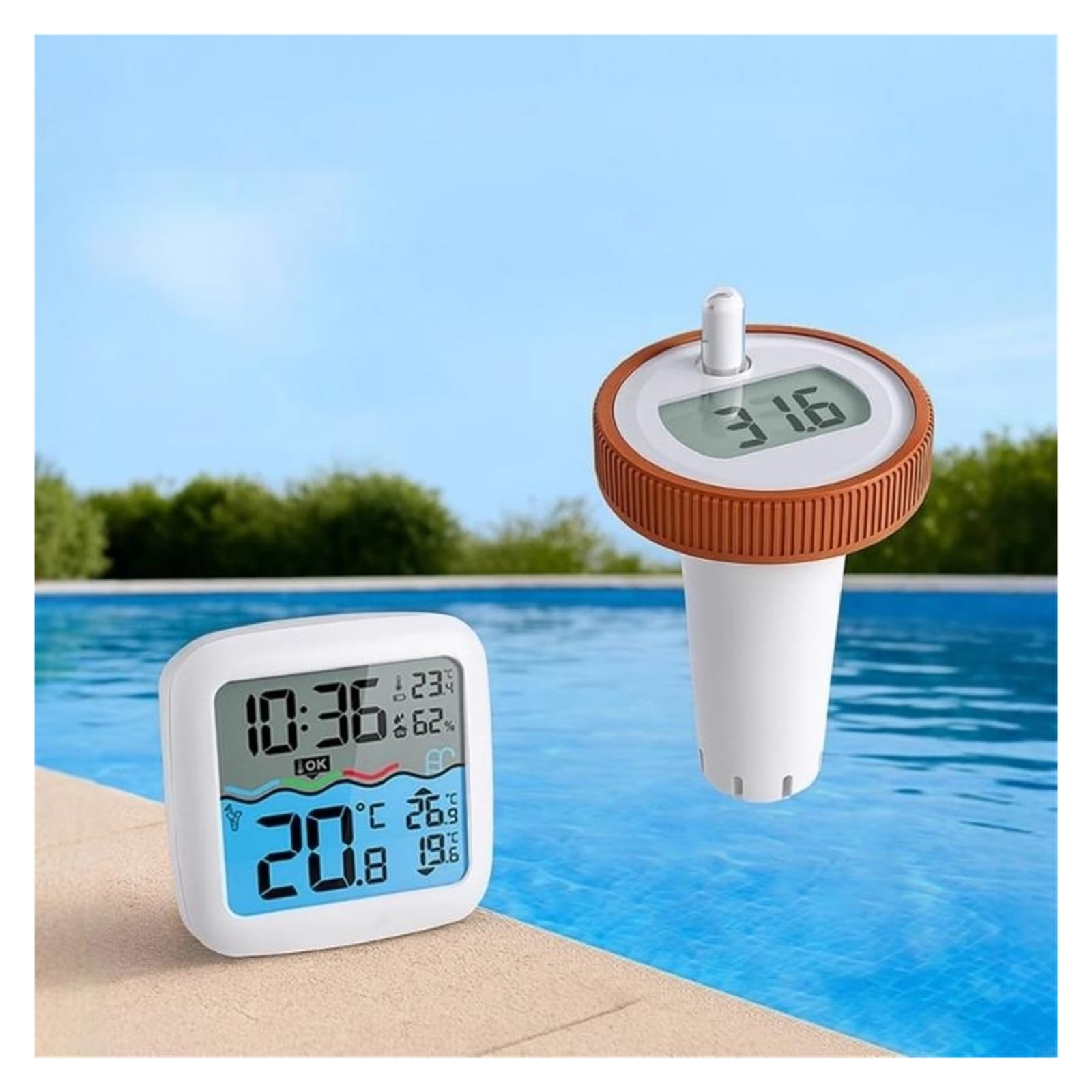 Termometr Do Wody Termometry Basenowe Monitor Temperatury Wody Do Ciągłego Pomiaru