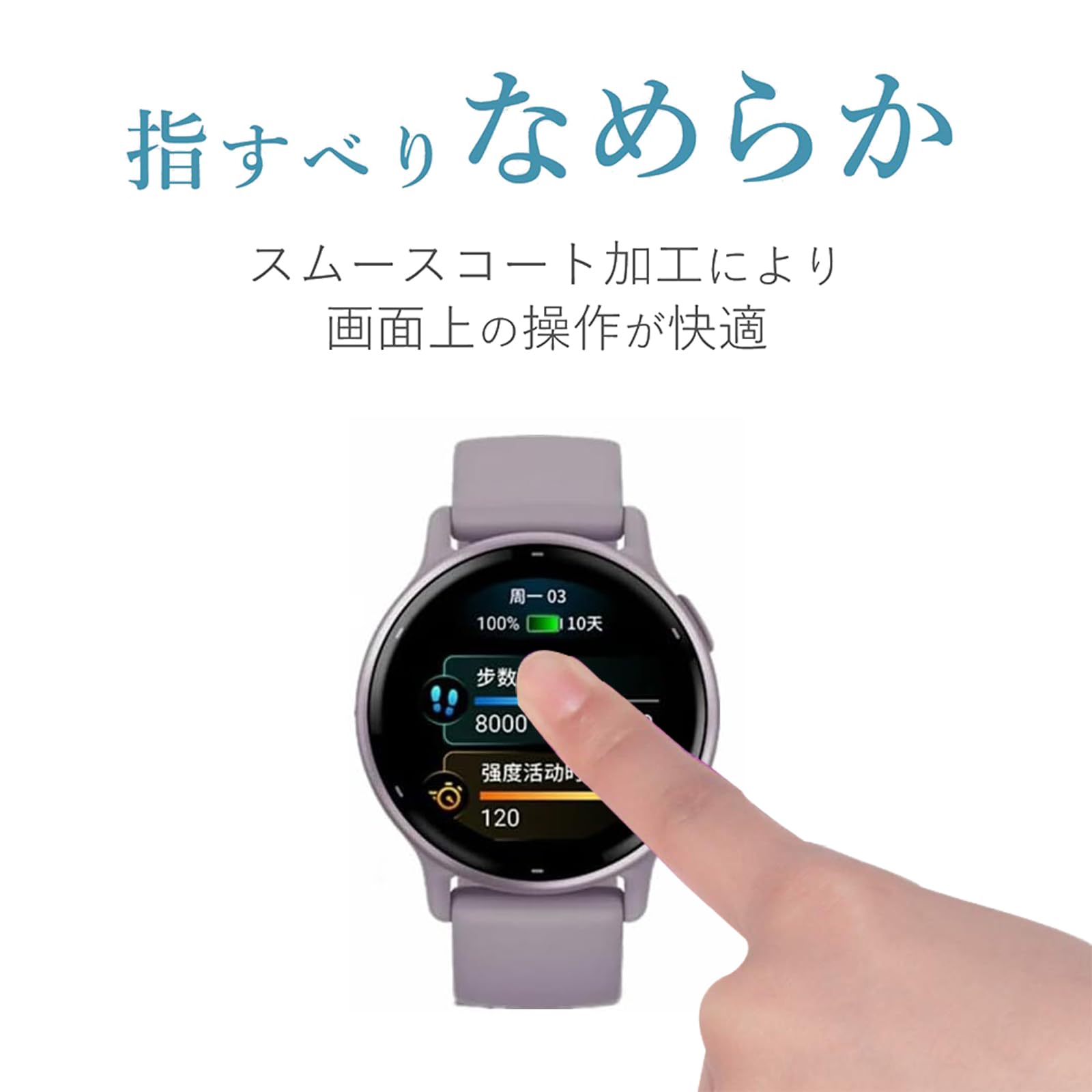 Amazon | 【2枚セット】For Garmin vivoactive 5 フィルム ガーミン 