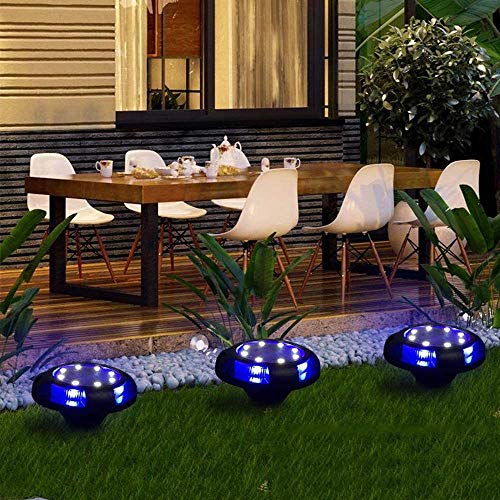 Luminaria Solar Led Energia Kit 4 unid Jardim Grama Espeto Recarregavel Luz Casa Decoração