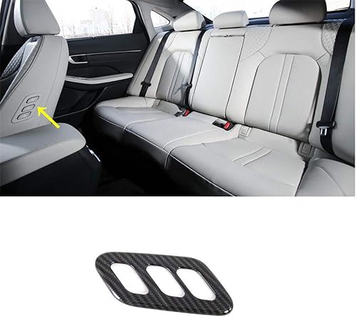 Vista 11 de HIGH FLYING Para Hyundai Sonata (DN8) 2020 2021 2022 2022 2023 2024 Accesorios de coche Caja de engranajes interior Pancel Frame Cover Trim Caja