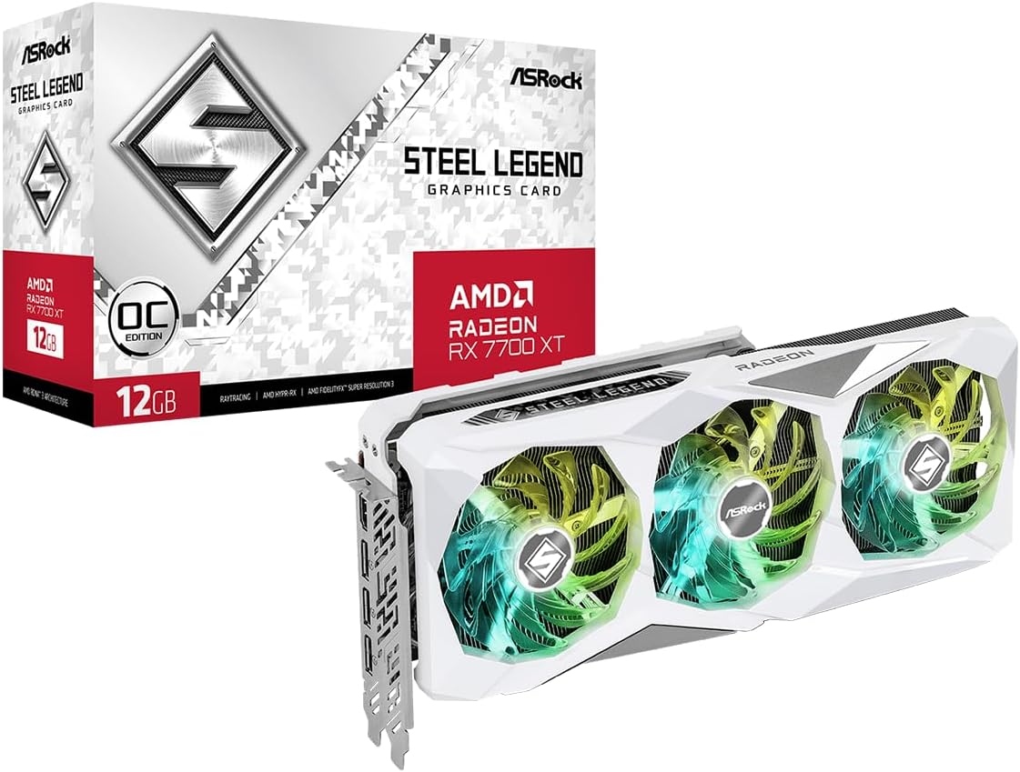 ASRock Radeon RX 7700 XT Steel Legend 12GO, 12288 MB GDDR6
