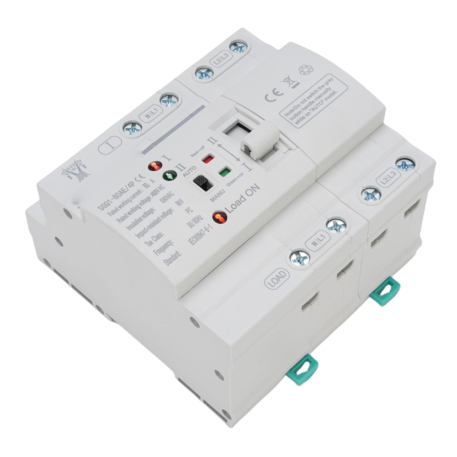 Keenso 4P Automatic Transfer Switch 80A Robust Construction for Reliable